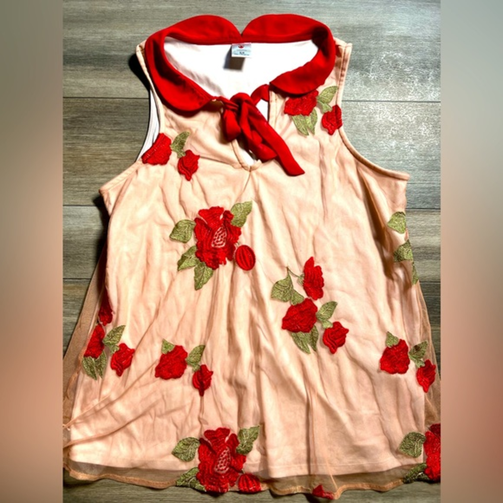 Disney Lauren Conrad Snow White‎ Apple Blouse- XS